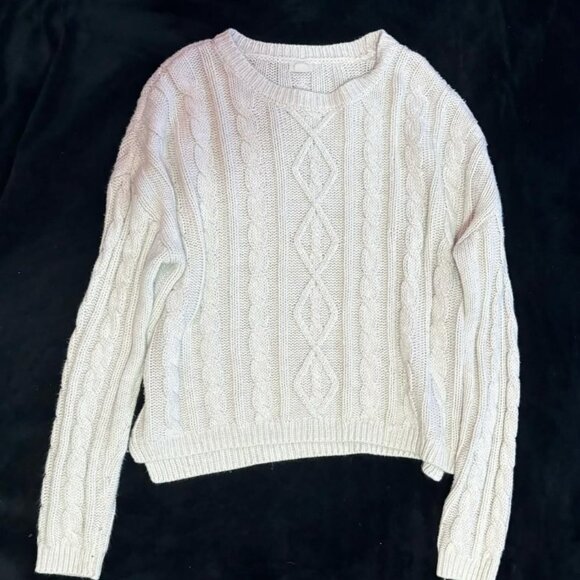 garage cream knit sweater - Picture 1 of 1